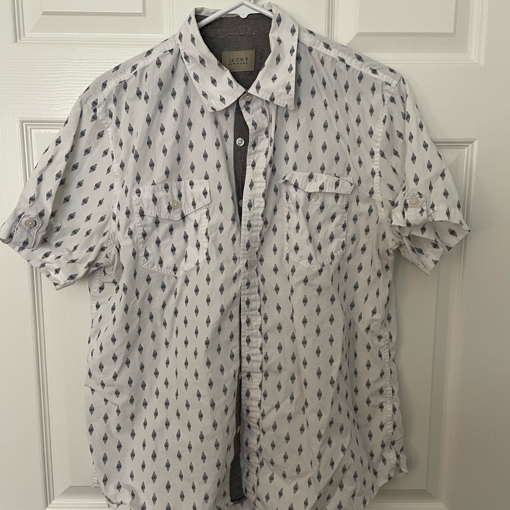 Jachs New York short sleeve cotton shirt with unique pattern